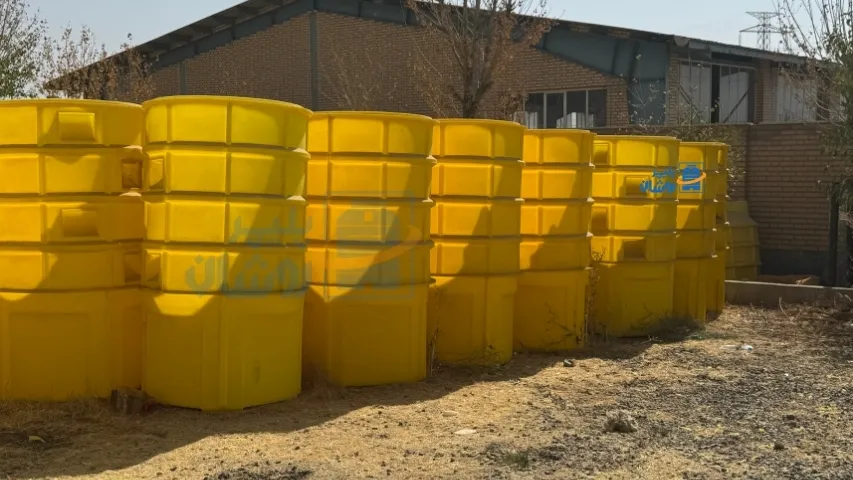 منهول پلاستیکی یکپارچه پلی‌اتیلن در محل نصب