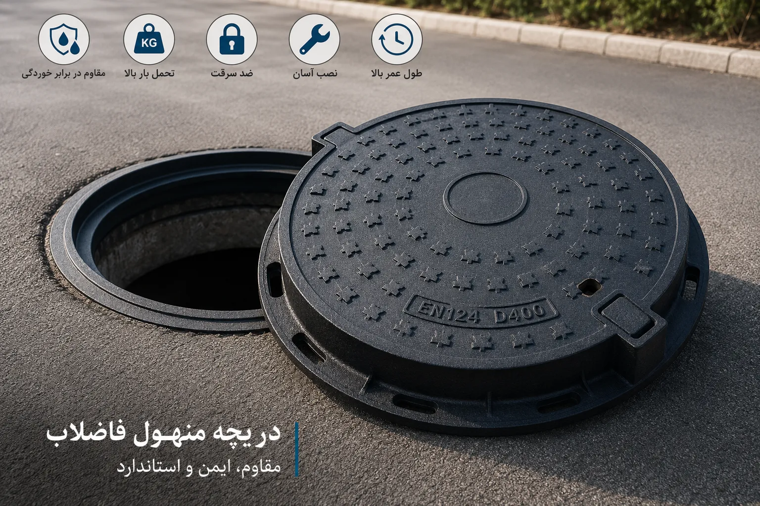 دریچه منهول پلی اتیلن