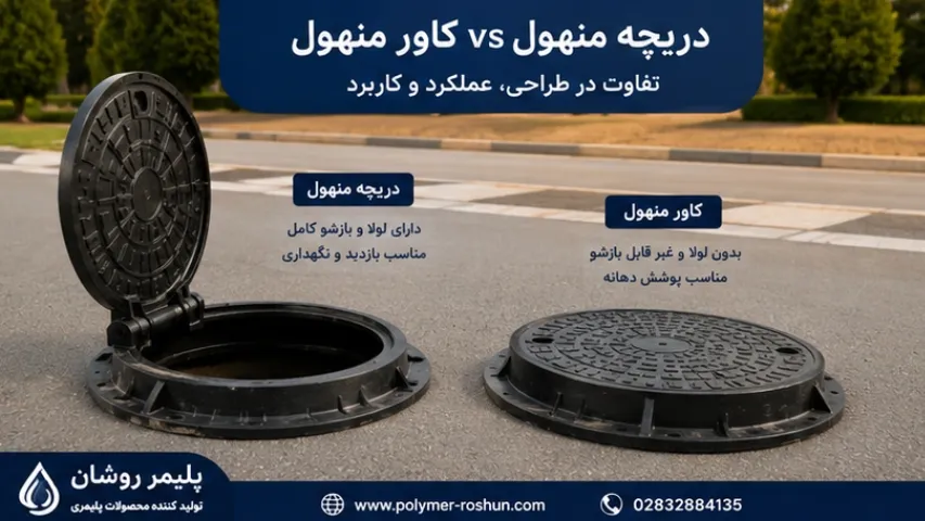 تفاوت دریچه منهول با کاور منهول