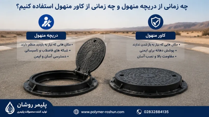 تفاوت دریچه منهول با کاور منهول